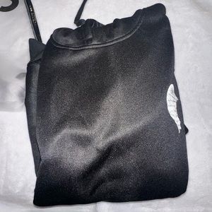 Men’s wings print drawstring hoodie